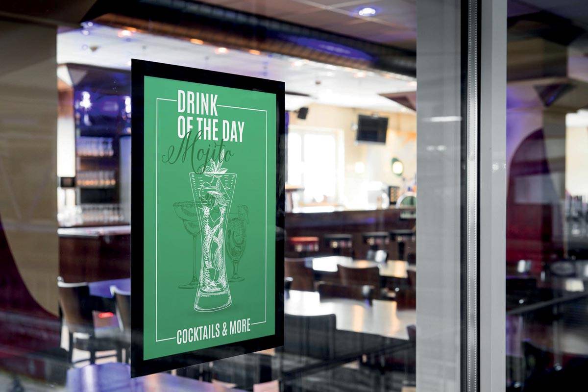 Durable Duraframe Sun A4 zwart, pak met 2 stuks