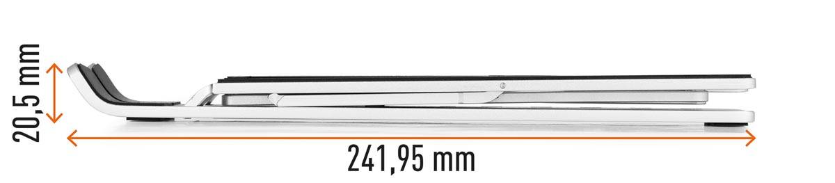 Durable Fold laptopstandaard, zilver