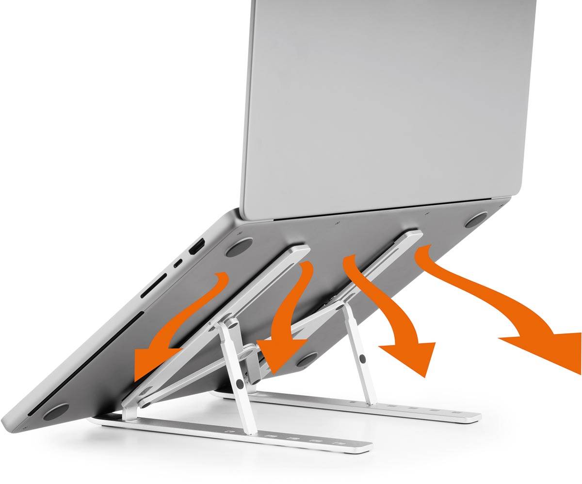 Durable Fold laptopstandaard, zilver