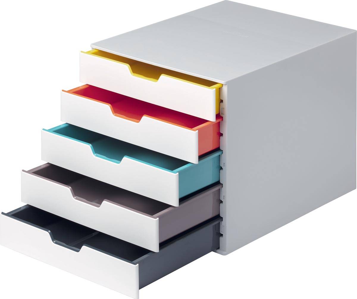 Durable Ladeblok Varicolor, 5 laden, wit meubel