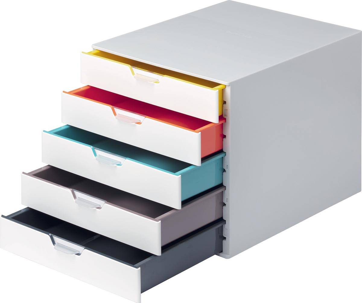 Durable Ladeblok Varicolor, 5 laden, wit meubel