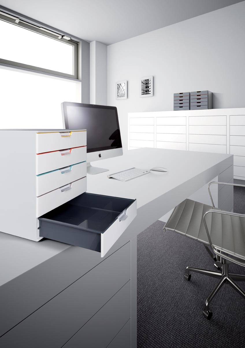 Durable Ladeblok Varicolor, 5 laden, wit meubel