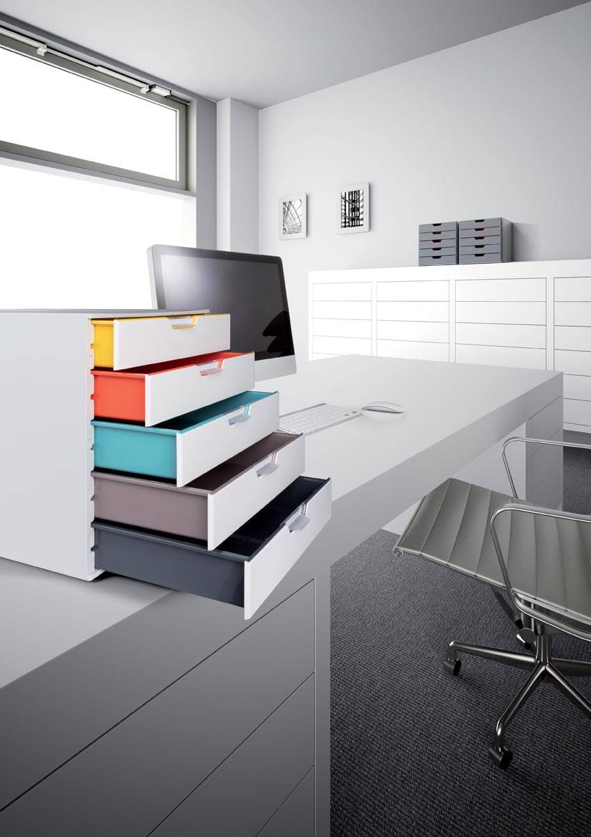 Durable Ladeblok Varicolor, 5 laden, wit meubel