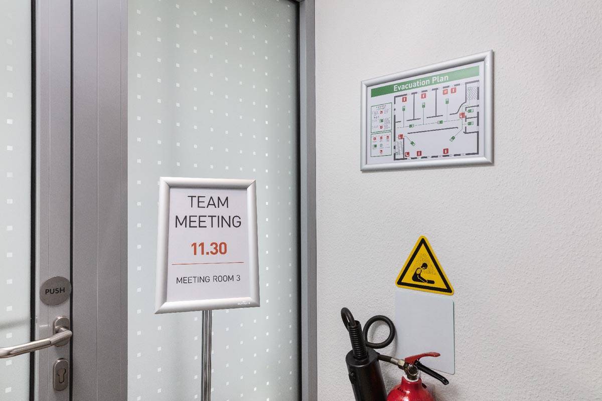 Durable vloerstandaard clicklijst ft A4