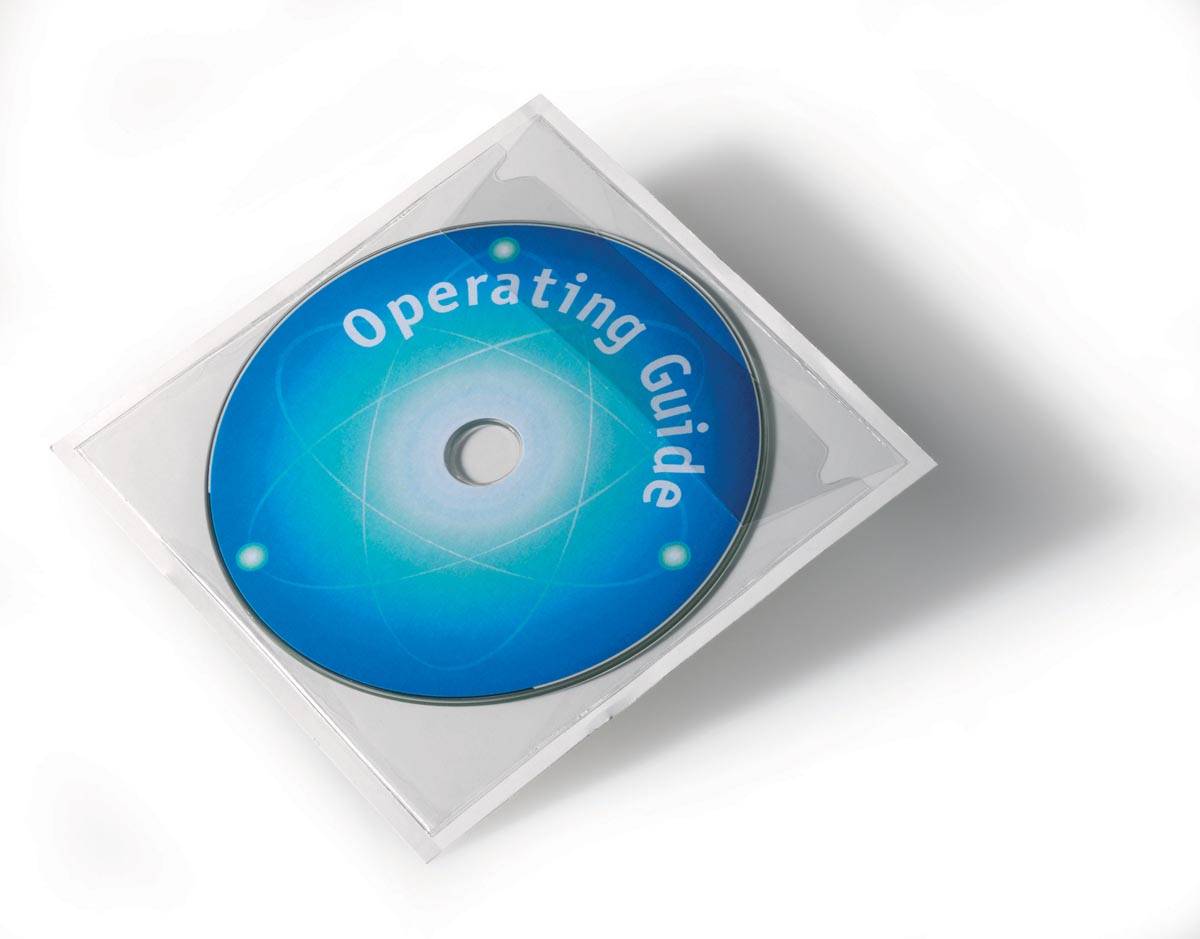 Durable Zelfklevende CD/DVD-tas Pocketfix 100 stuks