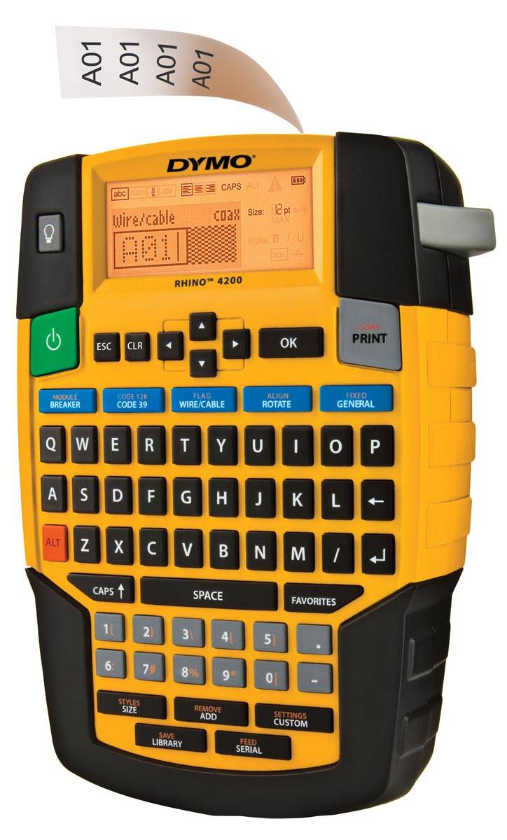 Dymo beletteringsysteem Rhino 4200 koffer, qwerty