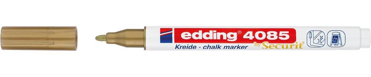 Edding Krijtmarker e-4085, ronde punt van 1 - 2 mm, goud