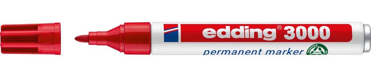Edding permanent marker 3000 rood