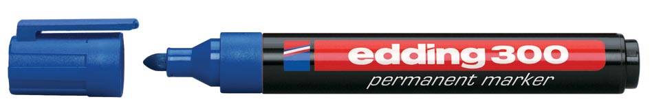edding permanent marker 300 blauw