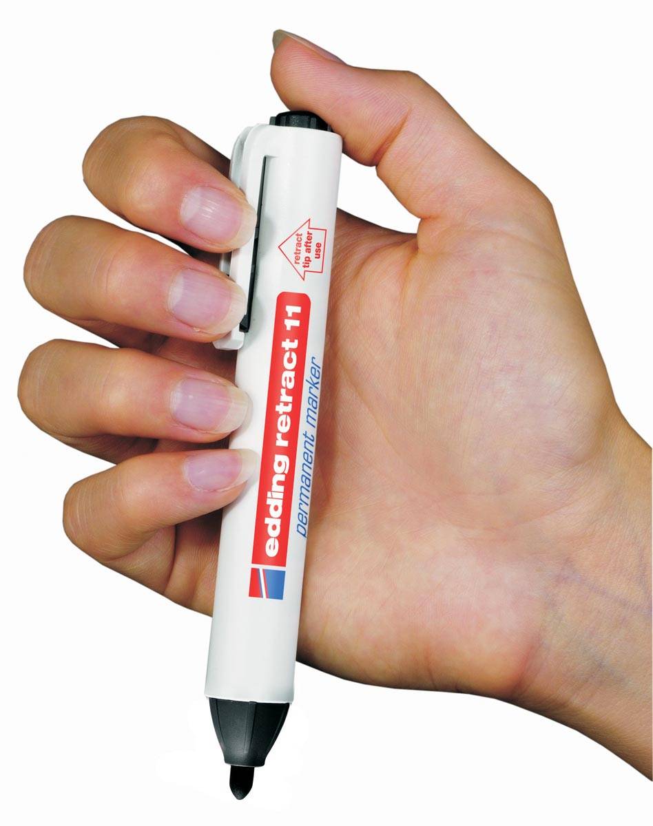 Edding permanent marker Retract 11 zwart