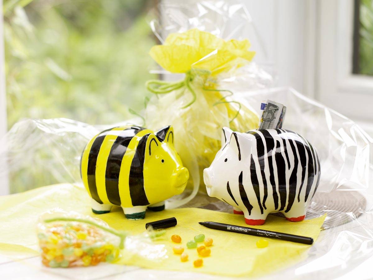 Edding porselein-penseelstift e-4200 set van 6