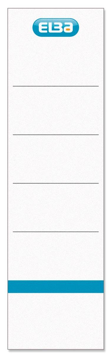 Elba rugetiketten, ft 19x5,9 cm, wit 10 st