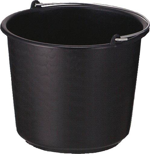Emmer 12 liter, zwart