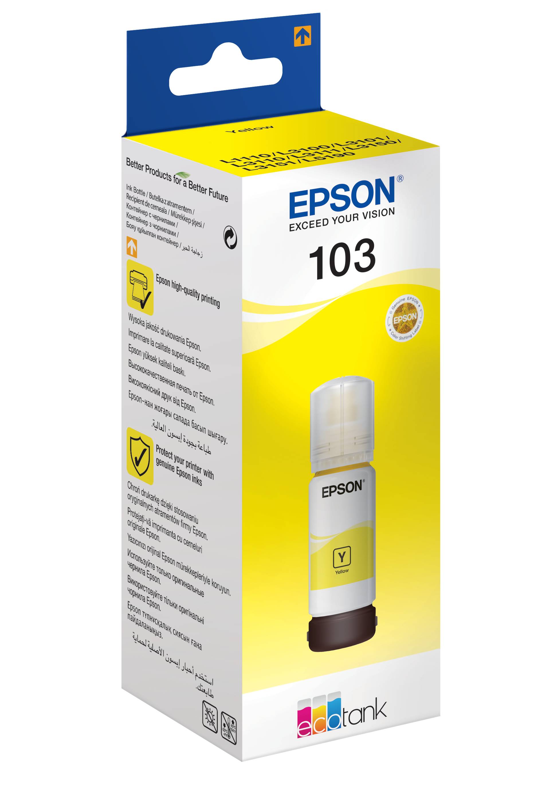 Epson 103 inktcartridge 1 stuk(s) Origineel Geel