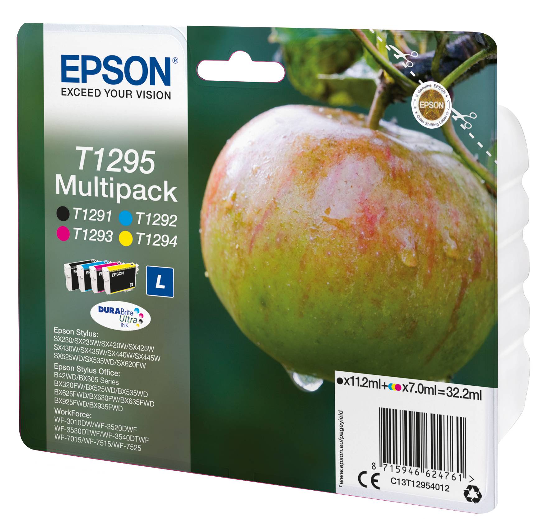 Epson Apple Multipack 4-kleur T1295 DURABrite Ultra Ink