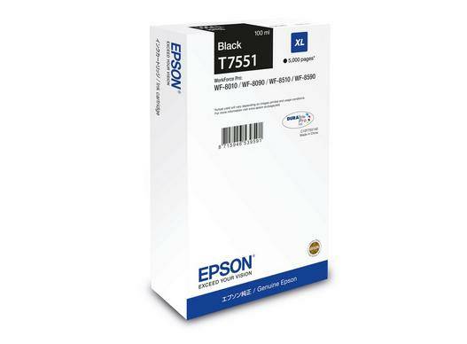 Epson C13T75514N inktcartridge 1 stuk(s) Origineel Hoog (XL) rendement Zwart