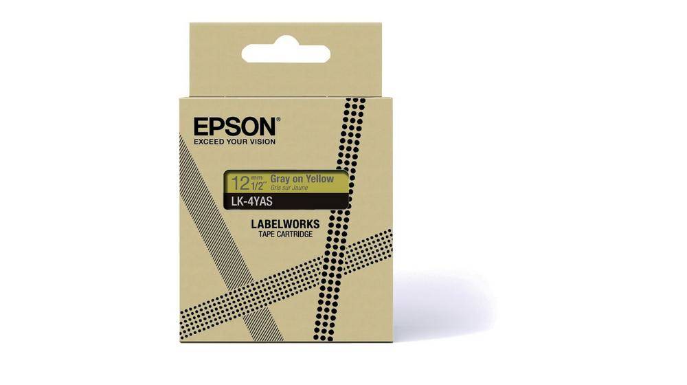 Epson LK-4YAS Grijs, Geel