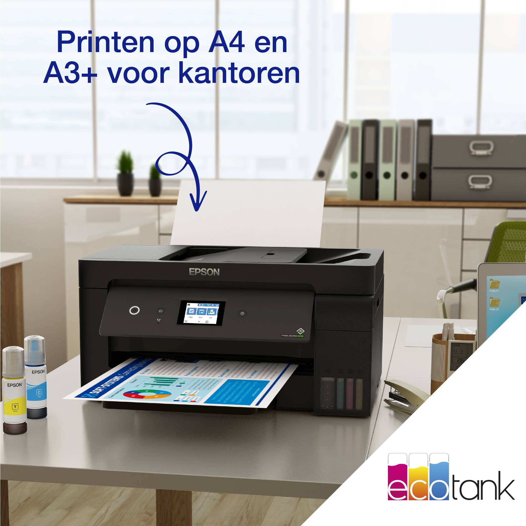 Epson EcoTank ET-15000 A3+ multifunctionele Wi-Fi-printer met inkttank, inclusief tot 3 jaar inkt