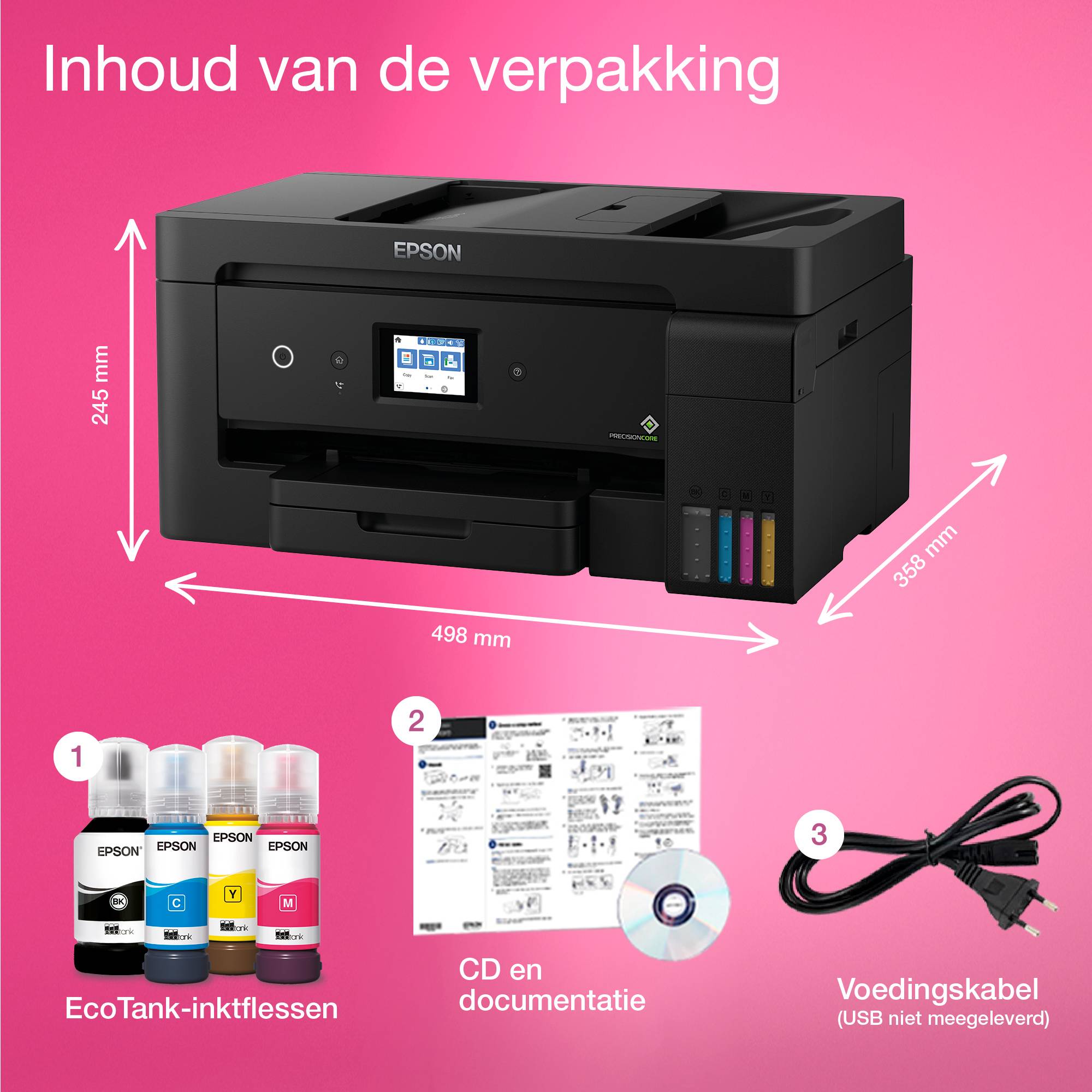 Epson EcoTank ET-15000 A3+ multifunctionele Wi-Fi-printer met inkttank, inclusief tot 3 jaar inkt