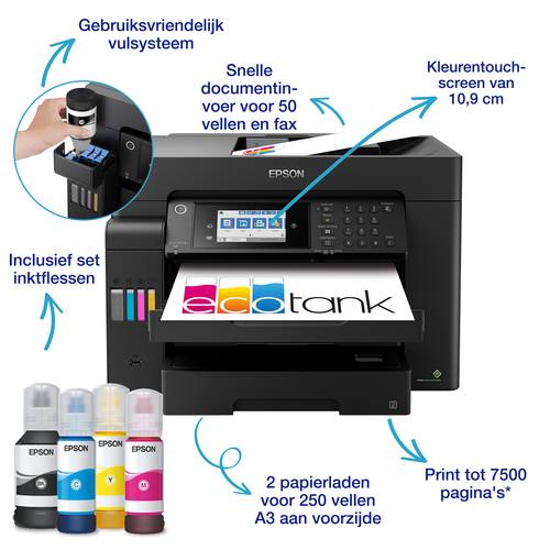 Epson EcoTank ET-16600 A3+ multifunctionele Wi-Fi-printer met inkttank en fax