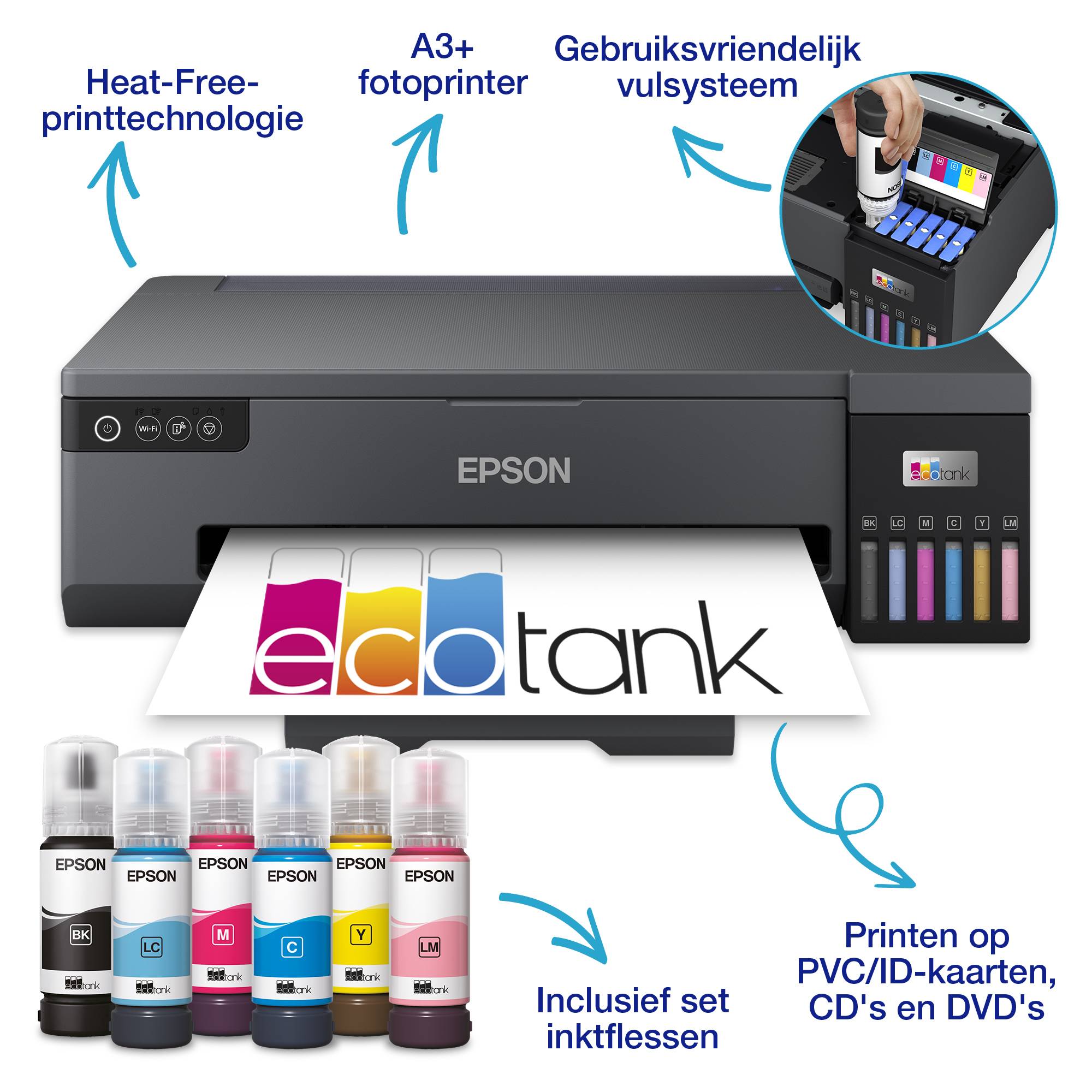 Epson EcoTank ET-18100 A3+ Wi-Fi-fotoprinter met inkttank