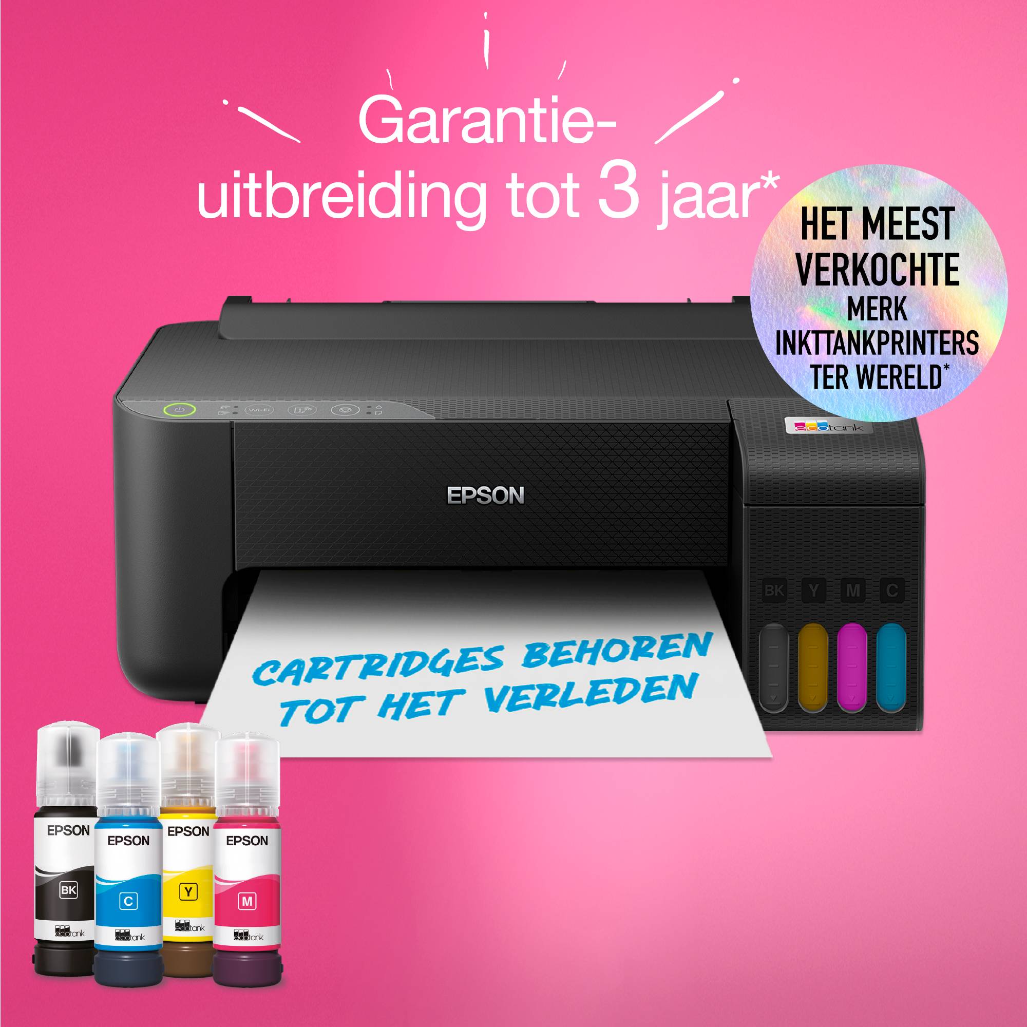Epson EcoTank ET-1810 A4 Wi-Fi-printer met inkttank, inclusief tot 3 jaar inkt
