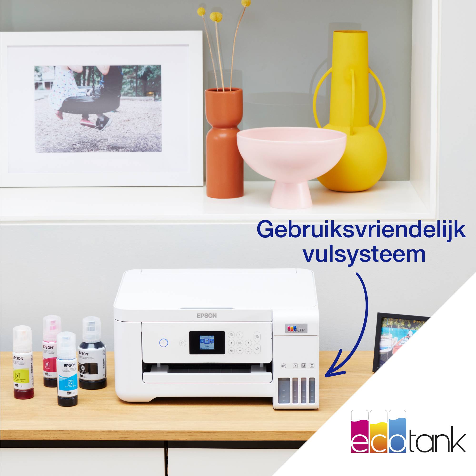 Epson EcoTank ET-2856 A4 multifunctionele Wi-Fi-printer met inkttank, inclusief tot 3 jaar inkt
