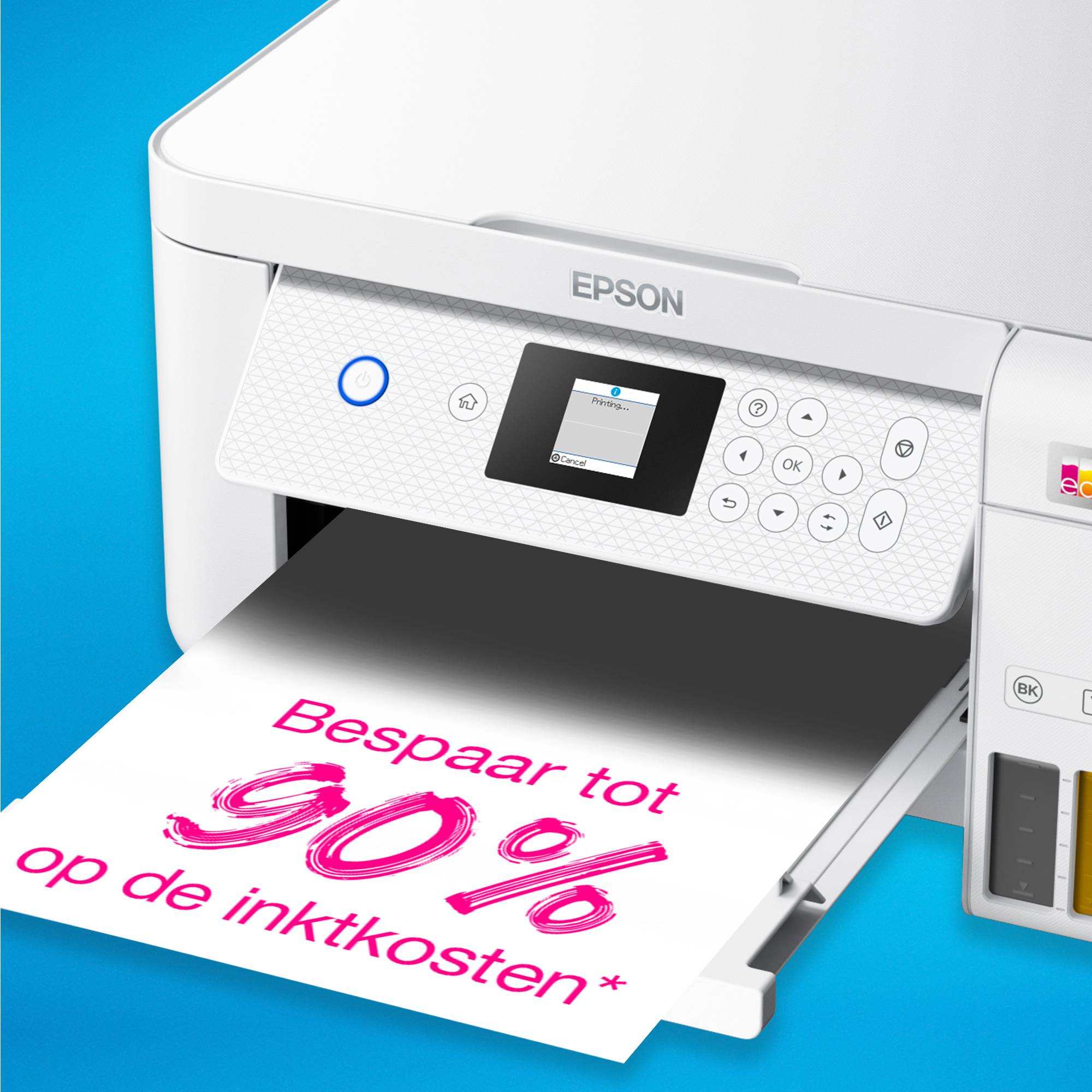Epson EcoTank ET-2856 A4 multifunctionele Wi-Fi-printer met inkttank, inclusief tot 3 jaar inkt