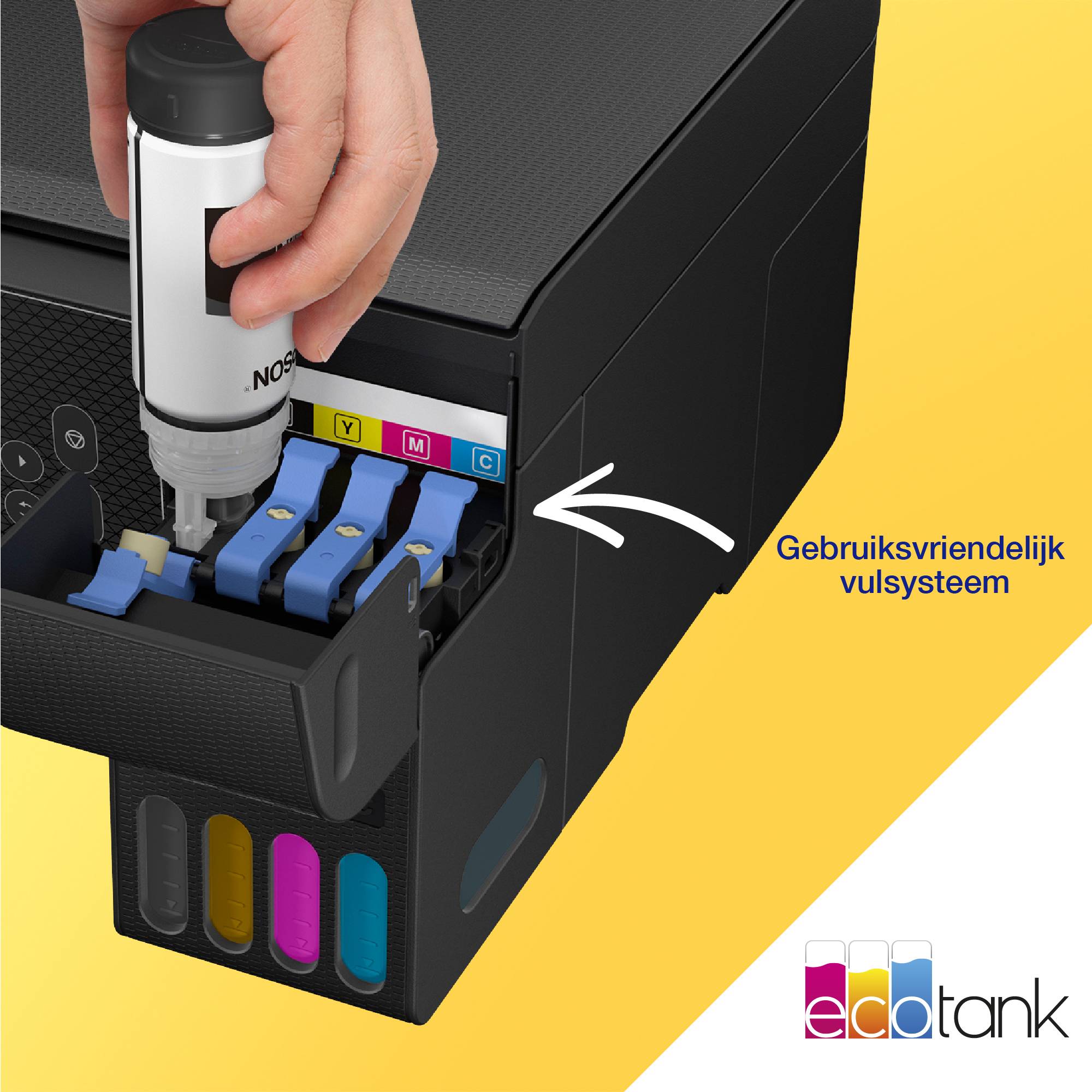 Epson EcoTank ET-2870 A4 multifunctionele Wi-Fi-printer met inkttank, inclusief tot 3 jaar inkt