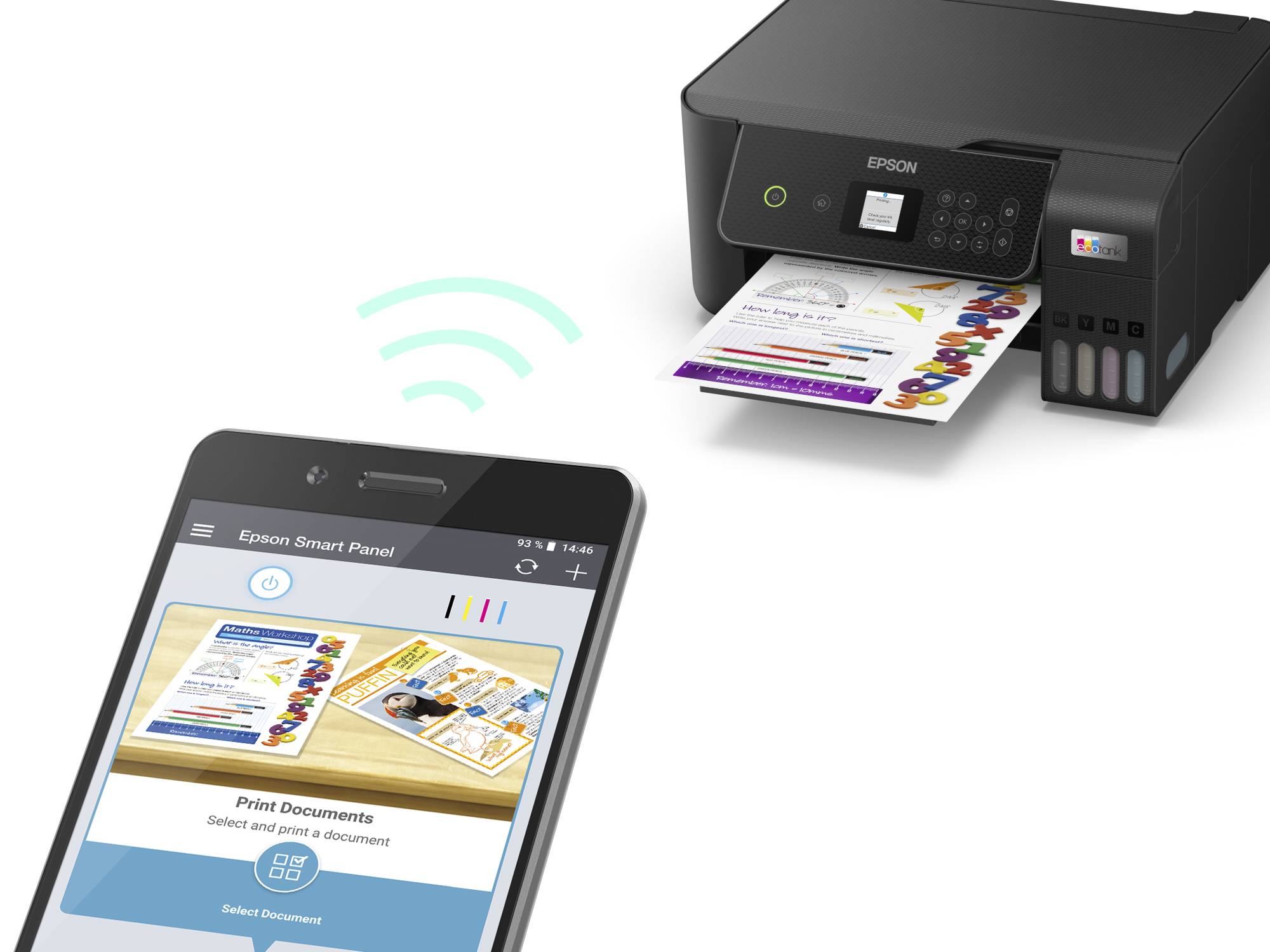 Epson EcoTank ET-2871 A4 multifunctionele Wi-Fi-printer met inkttank, inclusief tot 3 jaar inkt