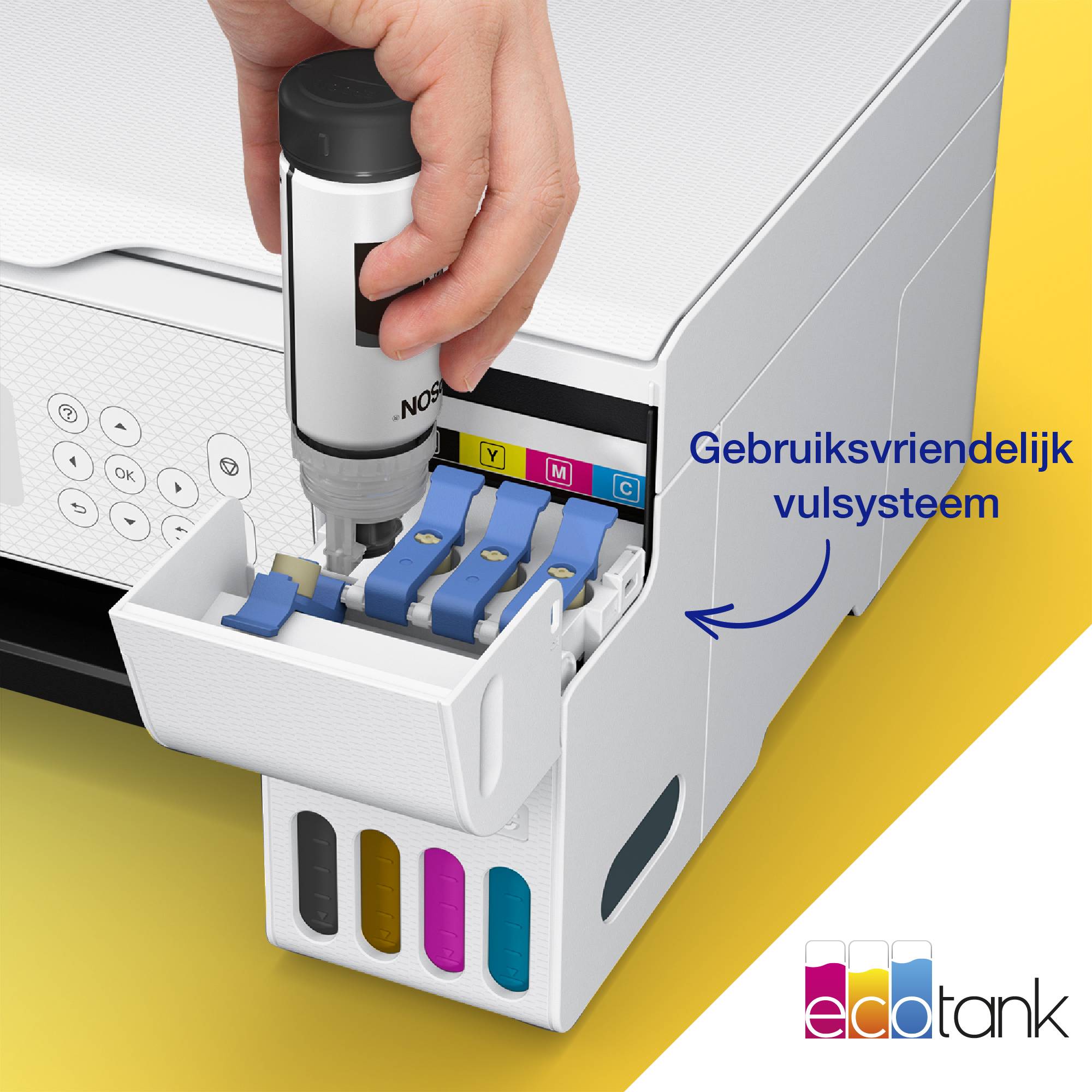 Epson EcoTank ET-2876 A4 multifunctionele Wi-Fi-printer met inkttank, inclusief tot 3 jaar inkt