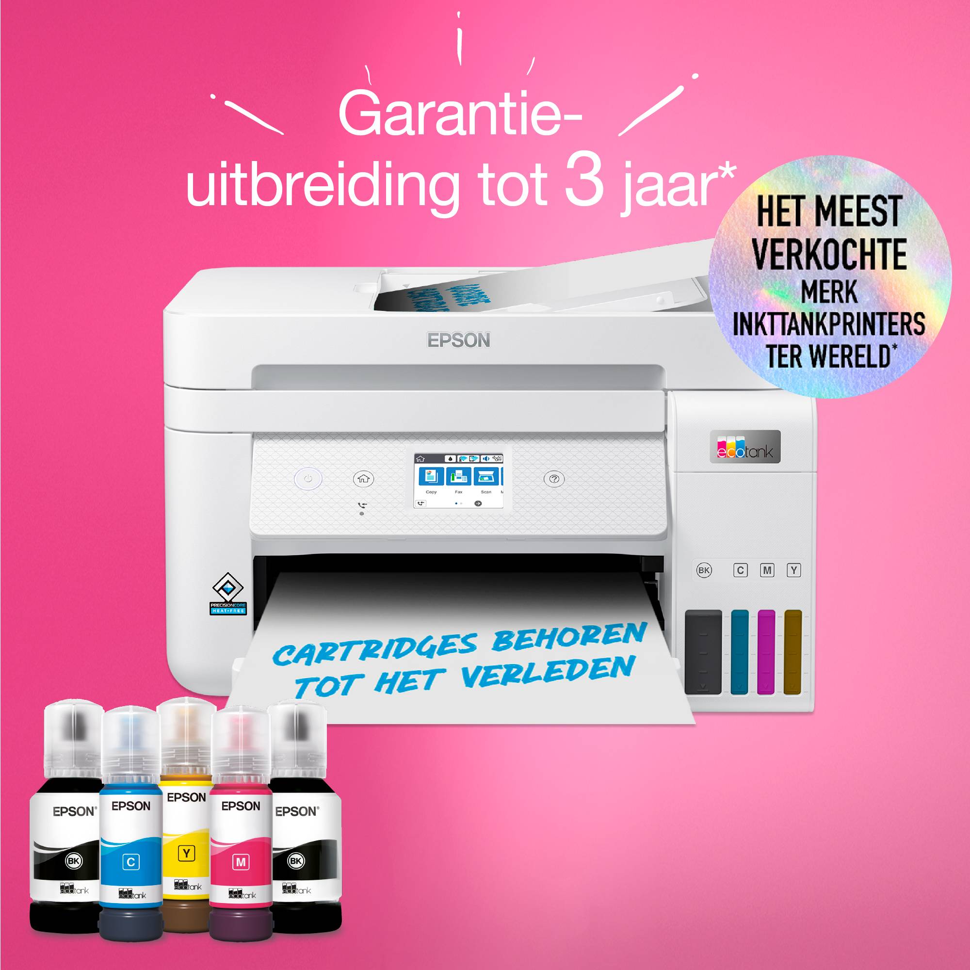 Epson EcoTank ET-4856 A4 multifunctionele Wi-Fi-printer met inkttank, inclusief tot 3 jaar inkt