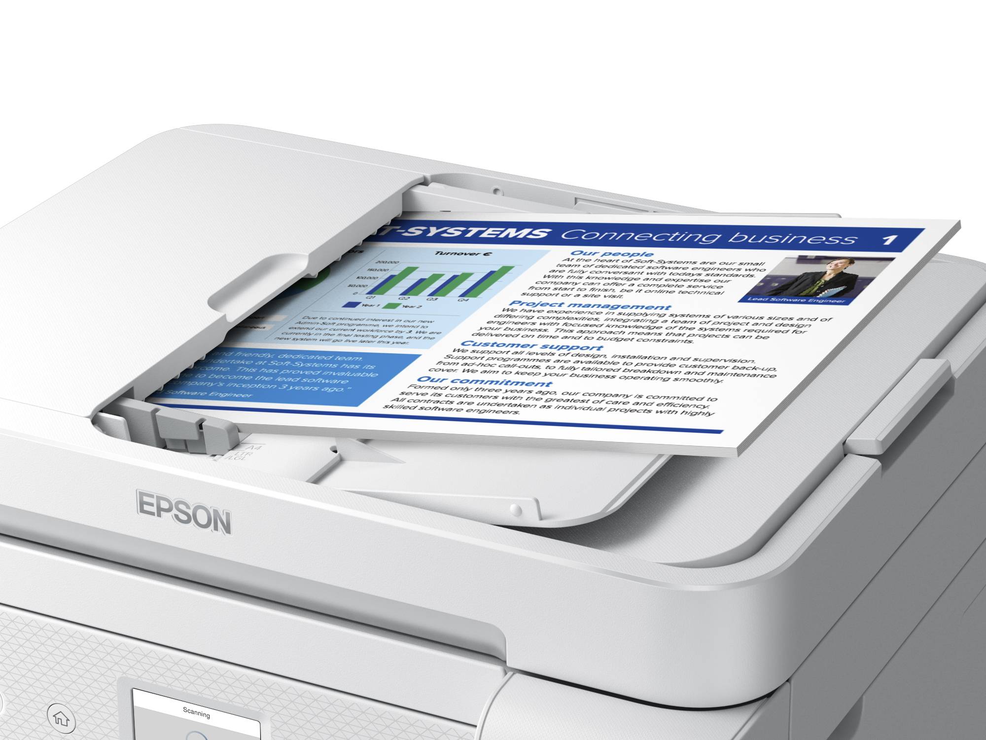 Epson EcoTank ET-4856 A4 multifunctionele Wi-Fi-printer met inkttank, inclusief tot 3 jaar inkt