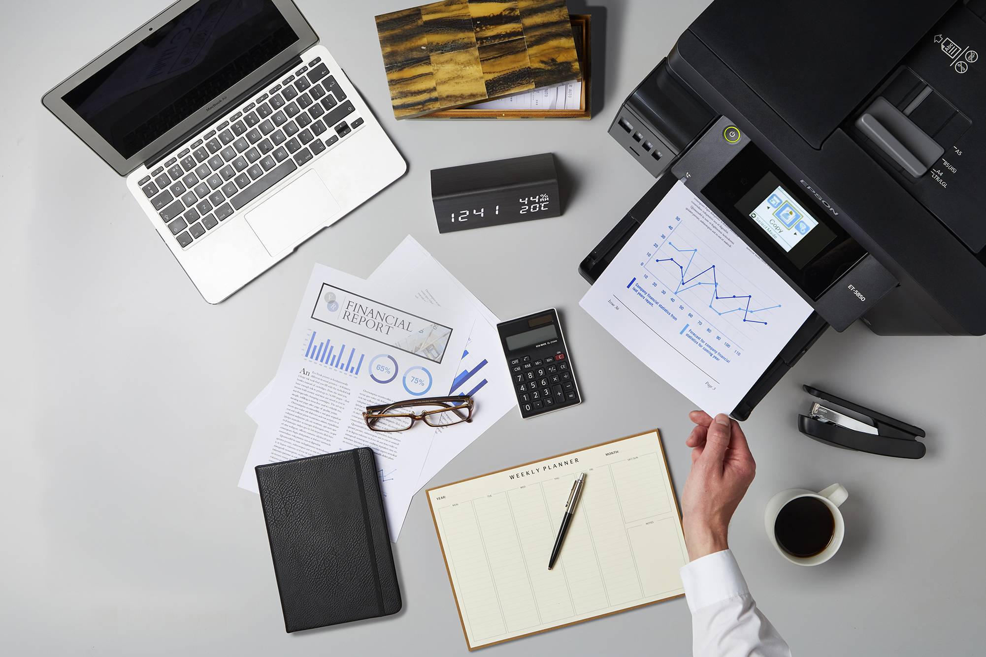 Epson EcoTank ET-5800 A4 multifunctionele Wi-Fi-printer met inkttank en fax