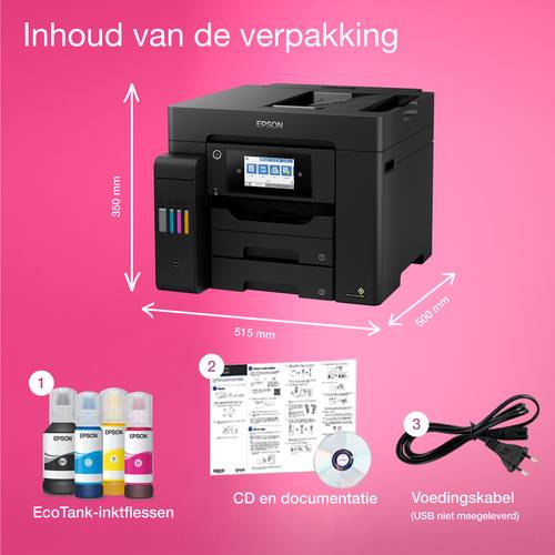 Epson EcoTank ET-5800 A4 multifunctionele Wi-Fi-printer met inkttank en fax