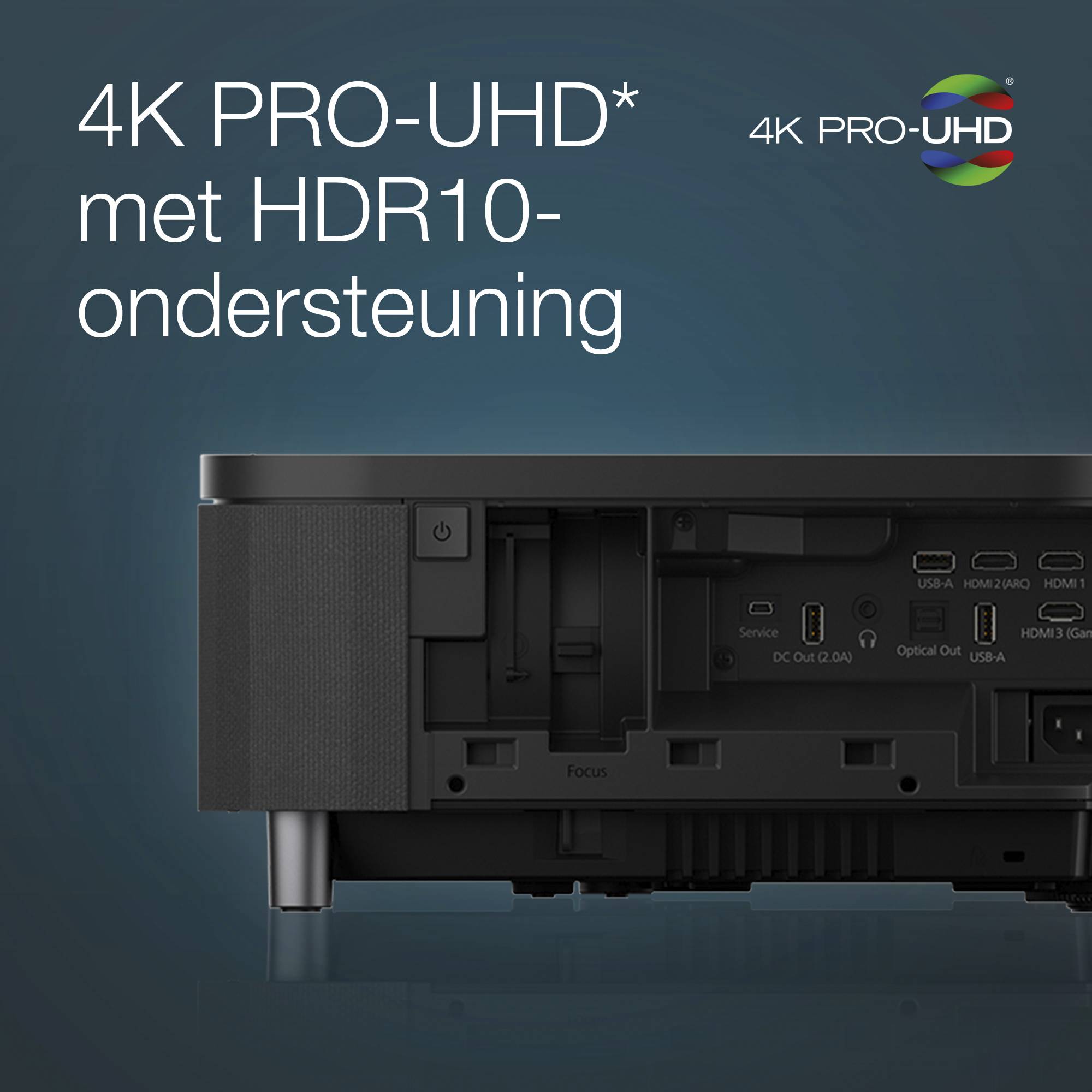 Epson EH-LS800B 4K PRO-UHD smart laserprojector, 4000 lumen, scherm van maximaal 150 inch