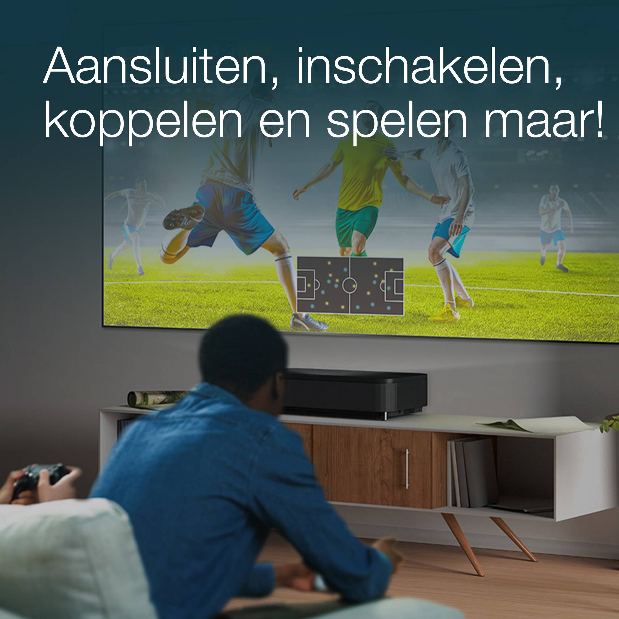 Epson EH-LS800B 4K PRO-UHD smart laserprojector, 4000 lumen, scherm van maximaal 150 inch