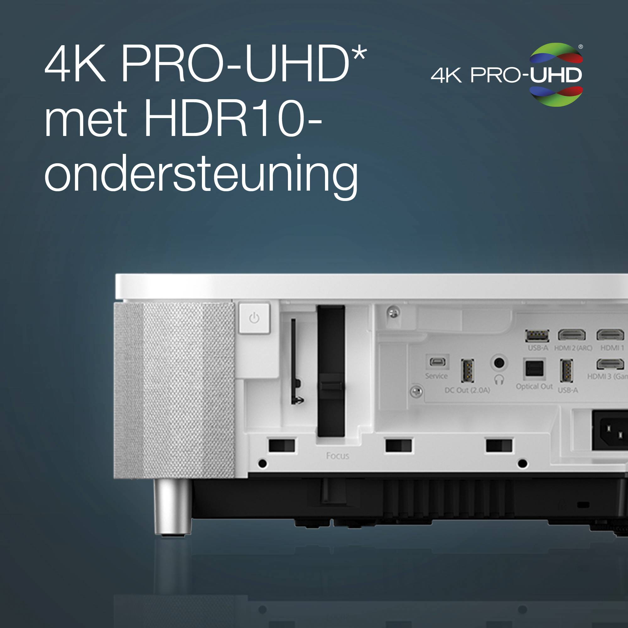 Epson EH-LS800W 4K PRO-UHD smart laserprojector, 4000 lumen, scherm van maximaal 150 inch