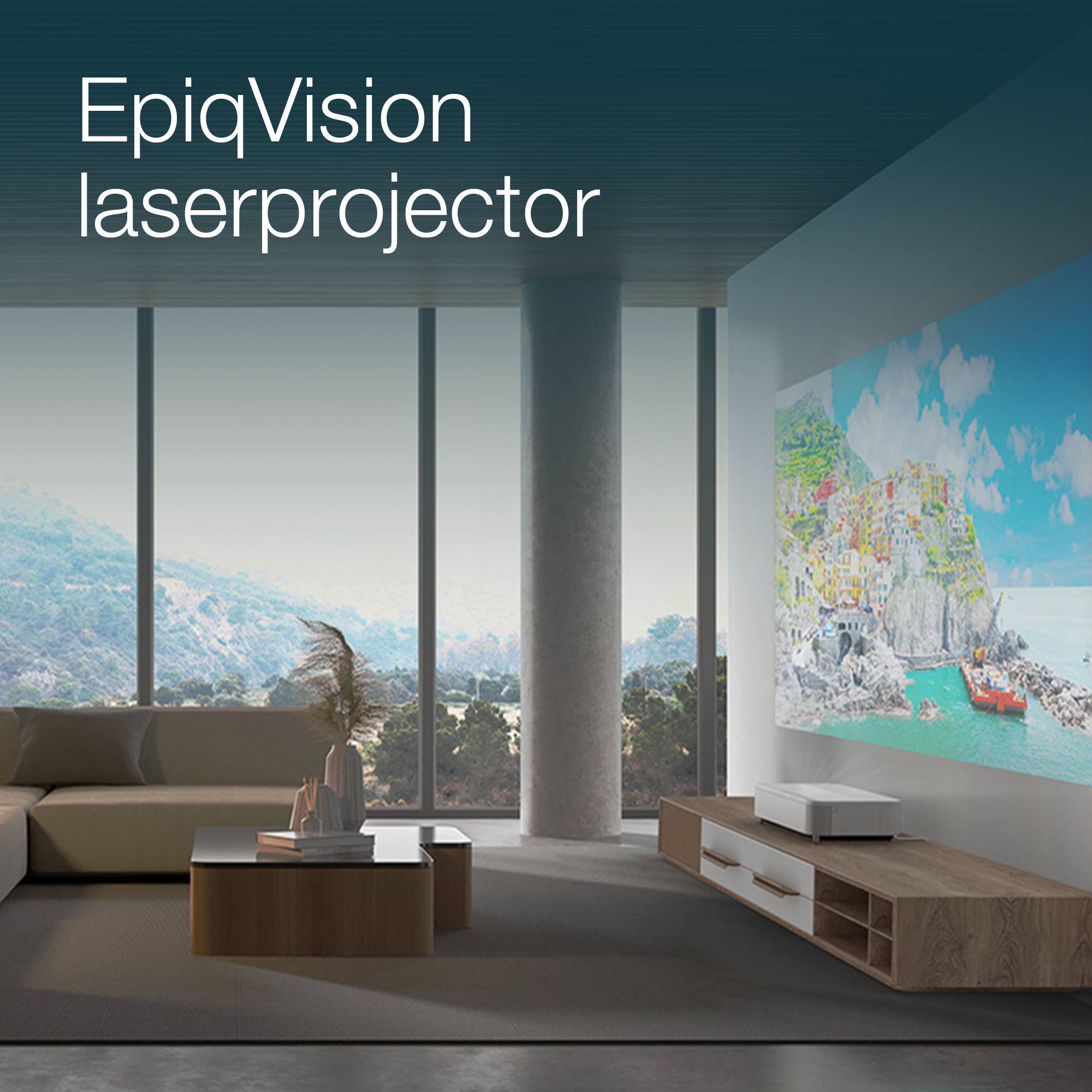 Epson EH-LS800W 4K PRO-UHD smart laserprojector, 4000 lumen, scherm van maximaal 150 inch