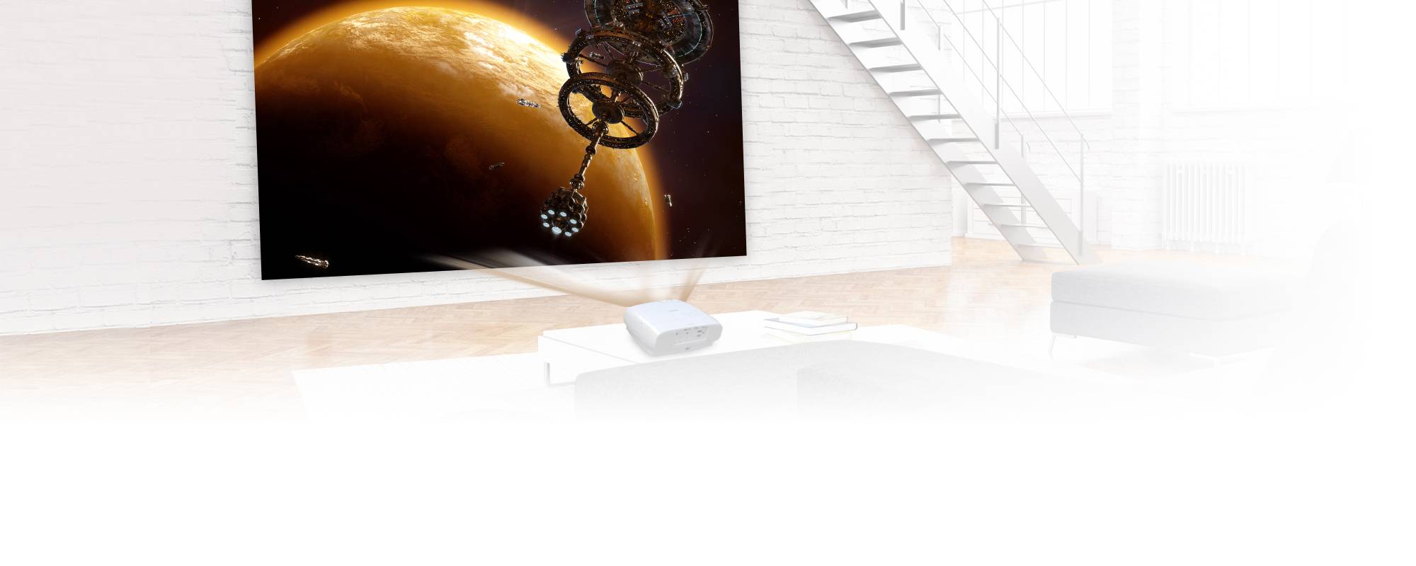 Epson EH-TW7100 4K PRO-UHD-projector, 3000 lumen, scherm van maximaal 500 inch