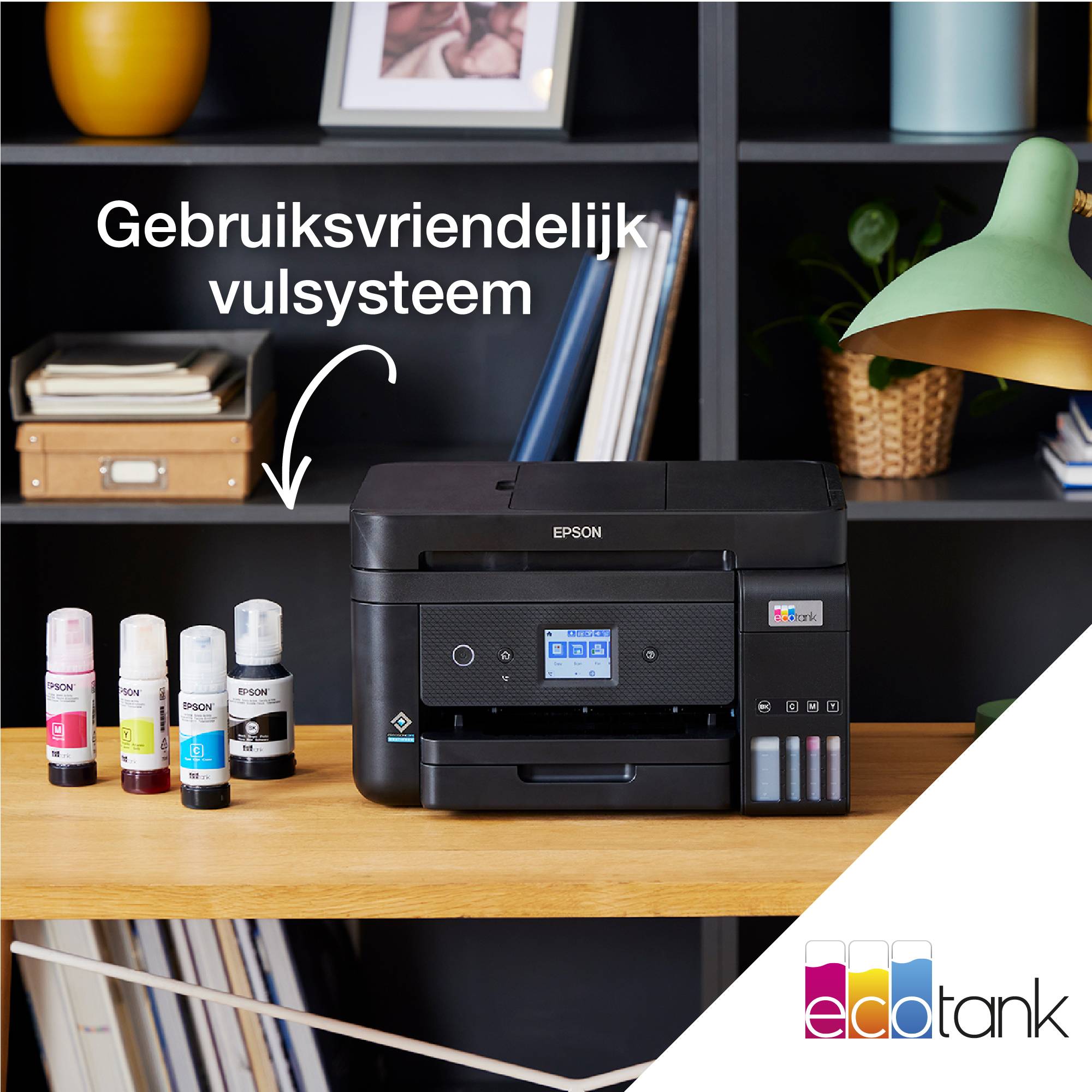 Epson EcoTank ET-3850 A4 multifunctionele Wi-Fi-printer met inkttank, inclusief tot 3 jaar inkt