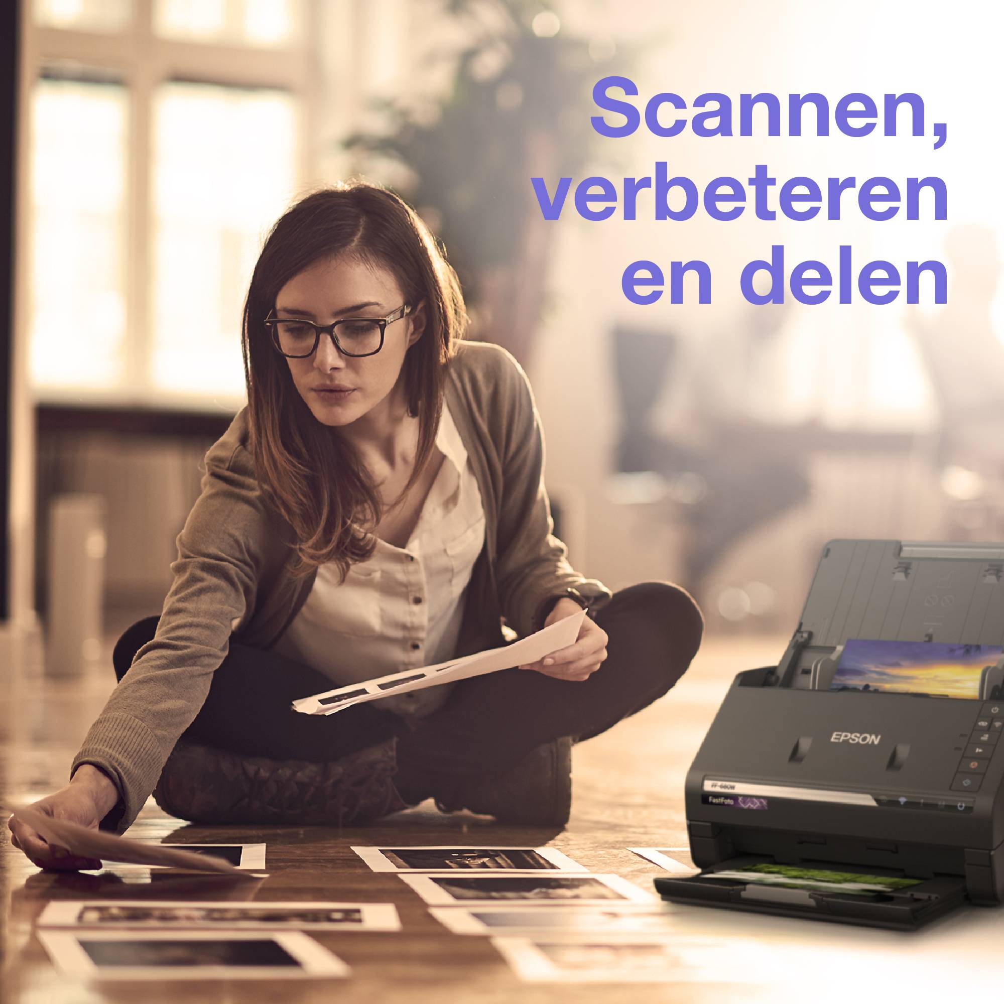 Epson FastFoto FF-680W snelle A4-fotoscanner met automatische invoer en Wi-Fi-connectiviteit
