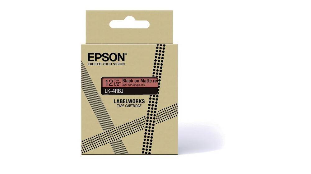 Epson LK-4RBJ Zwart, Rood