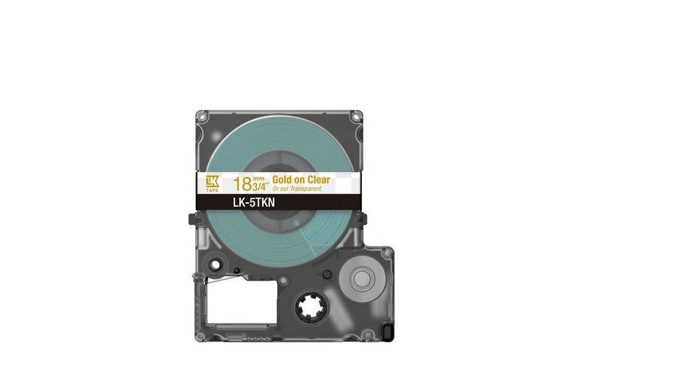 Epson LK-5TKN Goud, Transparant