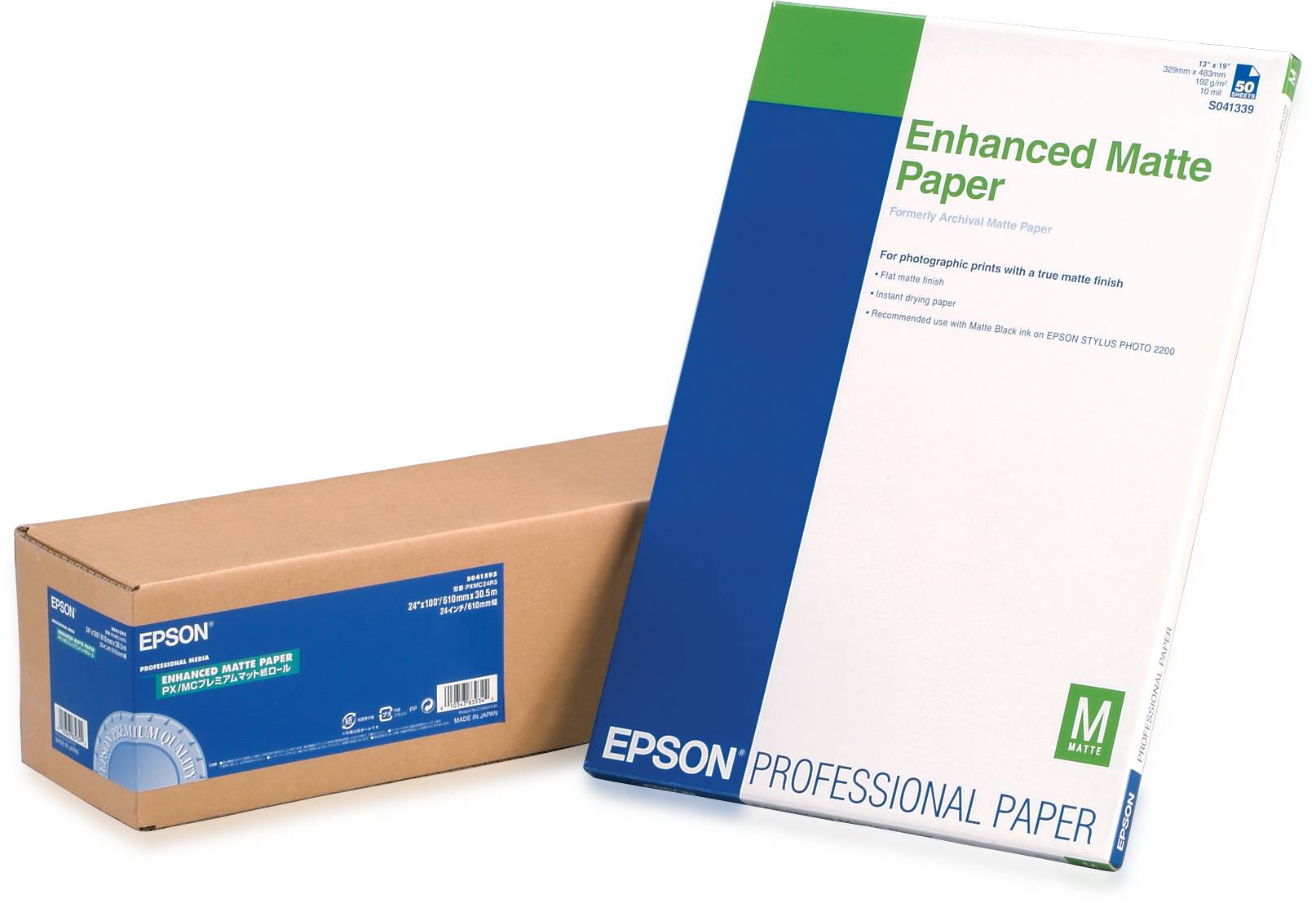 Epson Enhanced Matte Paper Roll, 24" x 30,5 m, 189g/m²