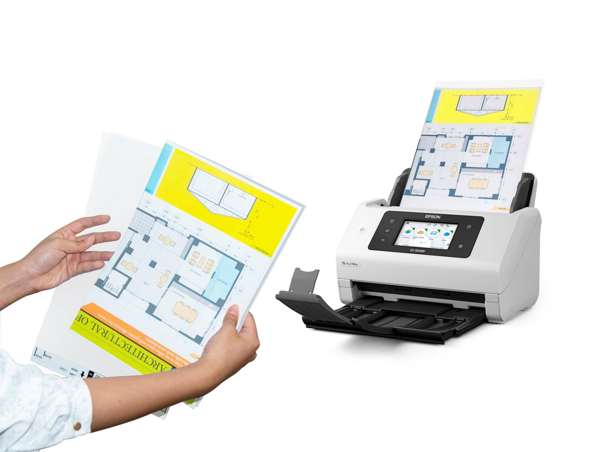 Epson WorkForce DS-800WN Paginascanner 600 x 600 DPI A4 Wit