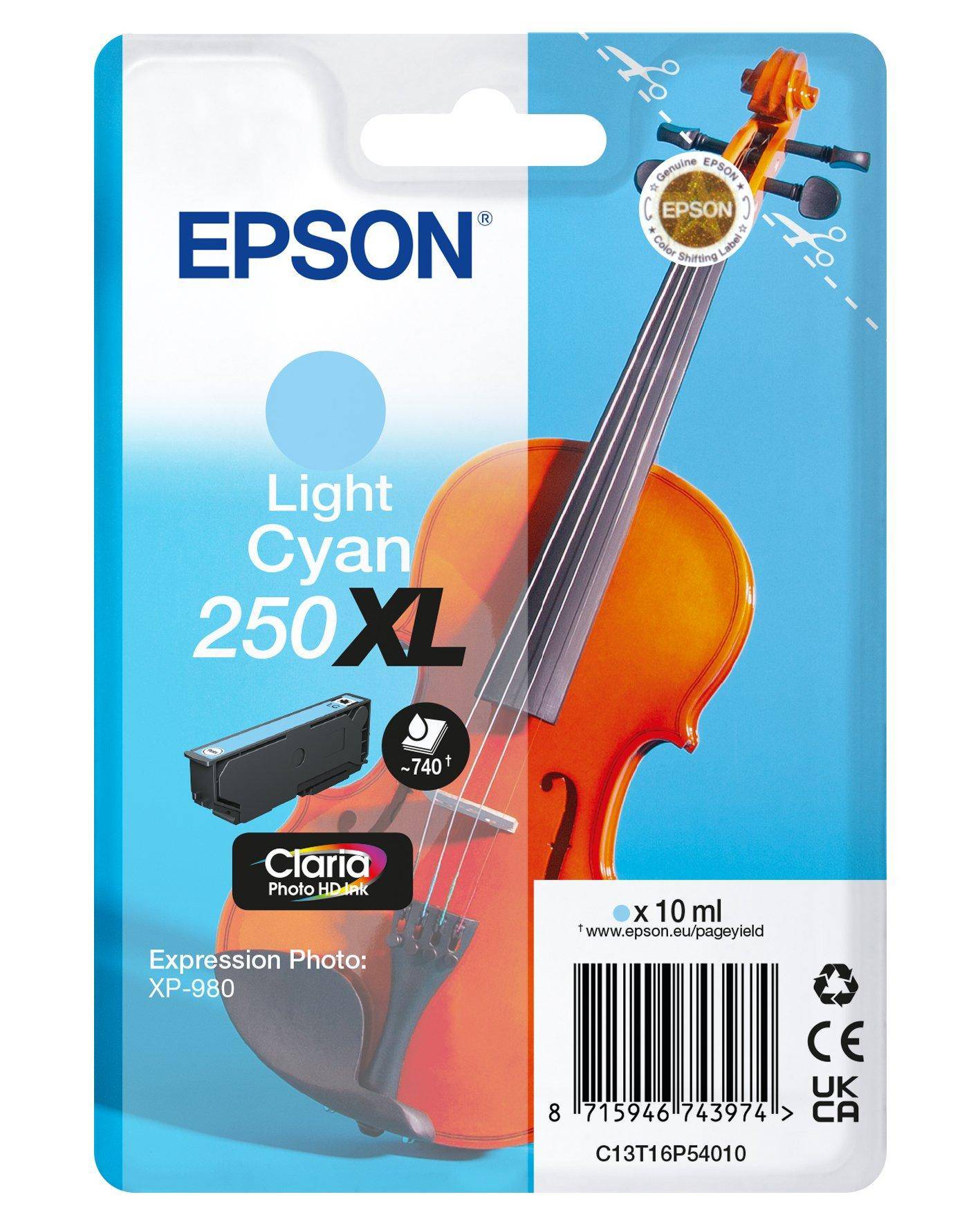 Epson Violin Claria Photo HD inktcartridge 1 stuk(s) Origineel Hoog (XL) rendement Lichtyaan