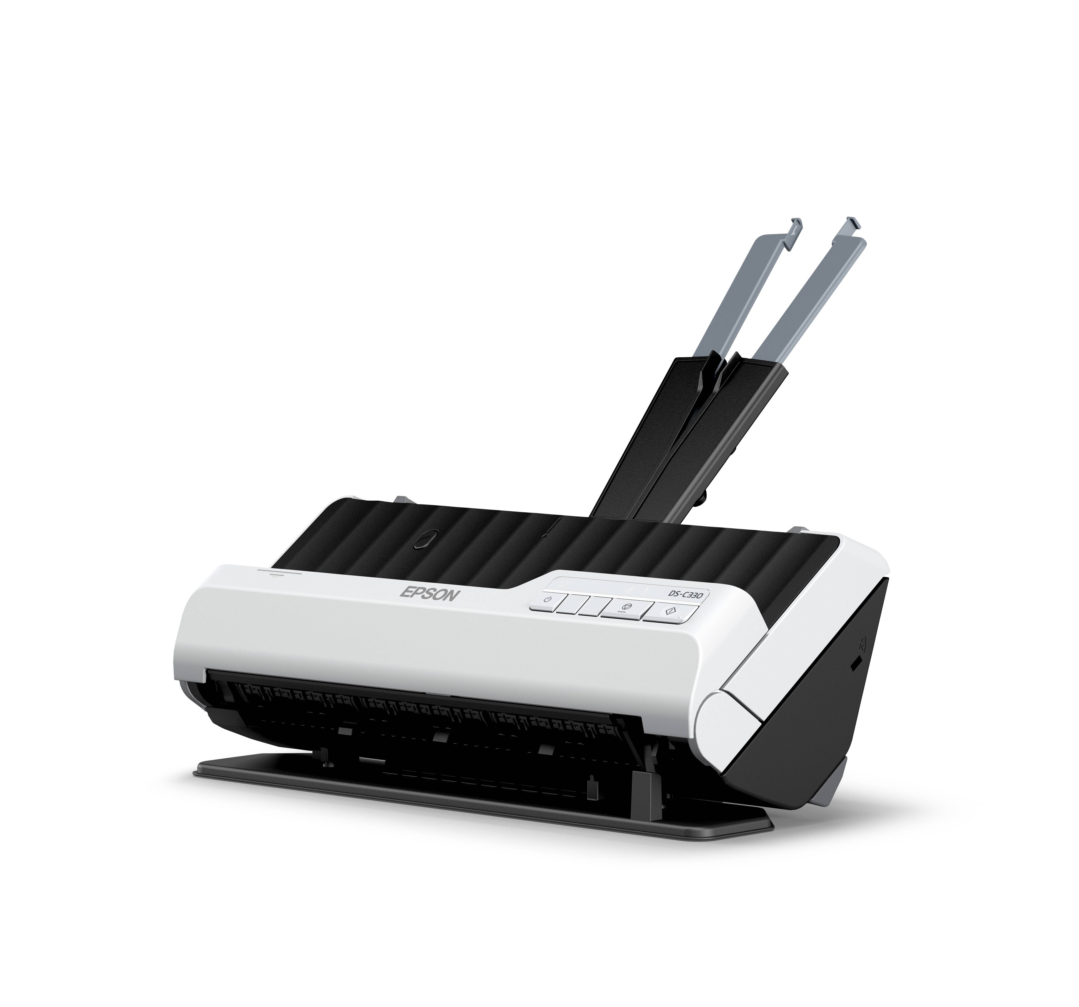 Epson DS-C330 Scanner met ADF + invoer voor losse vellen 600 x 600 DPI A4 Zwart, Wit