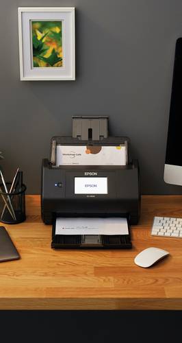 Epson WorkForce ES-580W, A4 automatische duplexscanner met Wi-Fi en gebruiksvriendelijk touchscreen