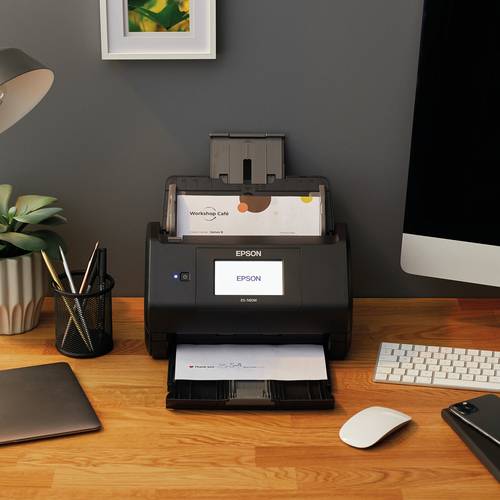 Epson WorkForce ES-580W, A4 automatische duplexscanner met Wi-Fi en gebruiksvriendelijk touchscreen